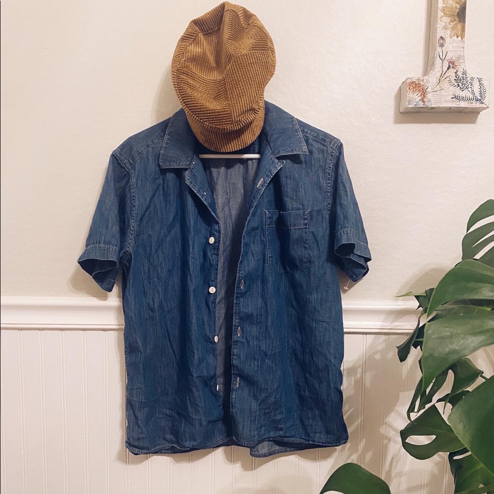Medium Wash Gap Button Down Tshirt